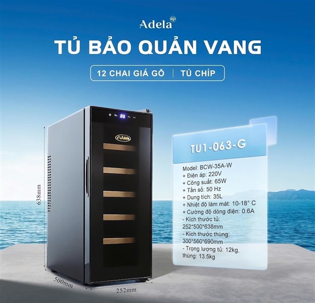 Tủ rượu vang chip hay máy nén (lock)? So sánh theo phòng đặt và số chai