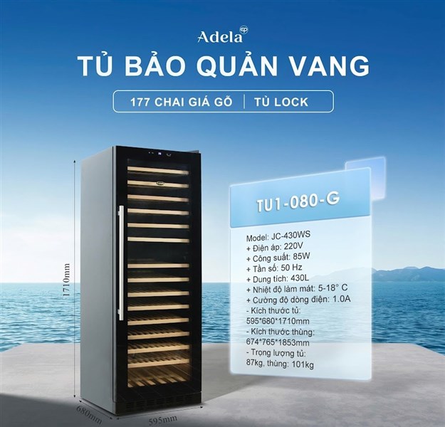 ADELA là thương hiệu gì? Tủ và phụ kiện rượu vang của EPVINA